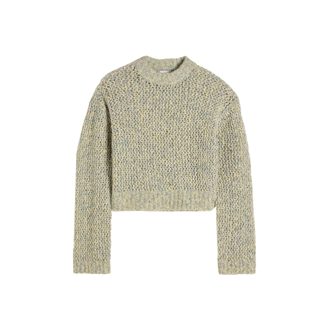 KM4AKNPHZ14GN Holzweiler Women Tine Field Crew Neck Light Green Mix