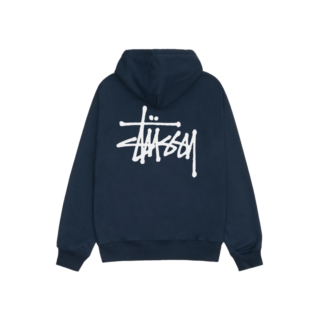스투시 베이직 스투시 후드 집업 네이비 2024 | Stussy | KREAM