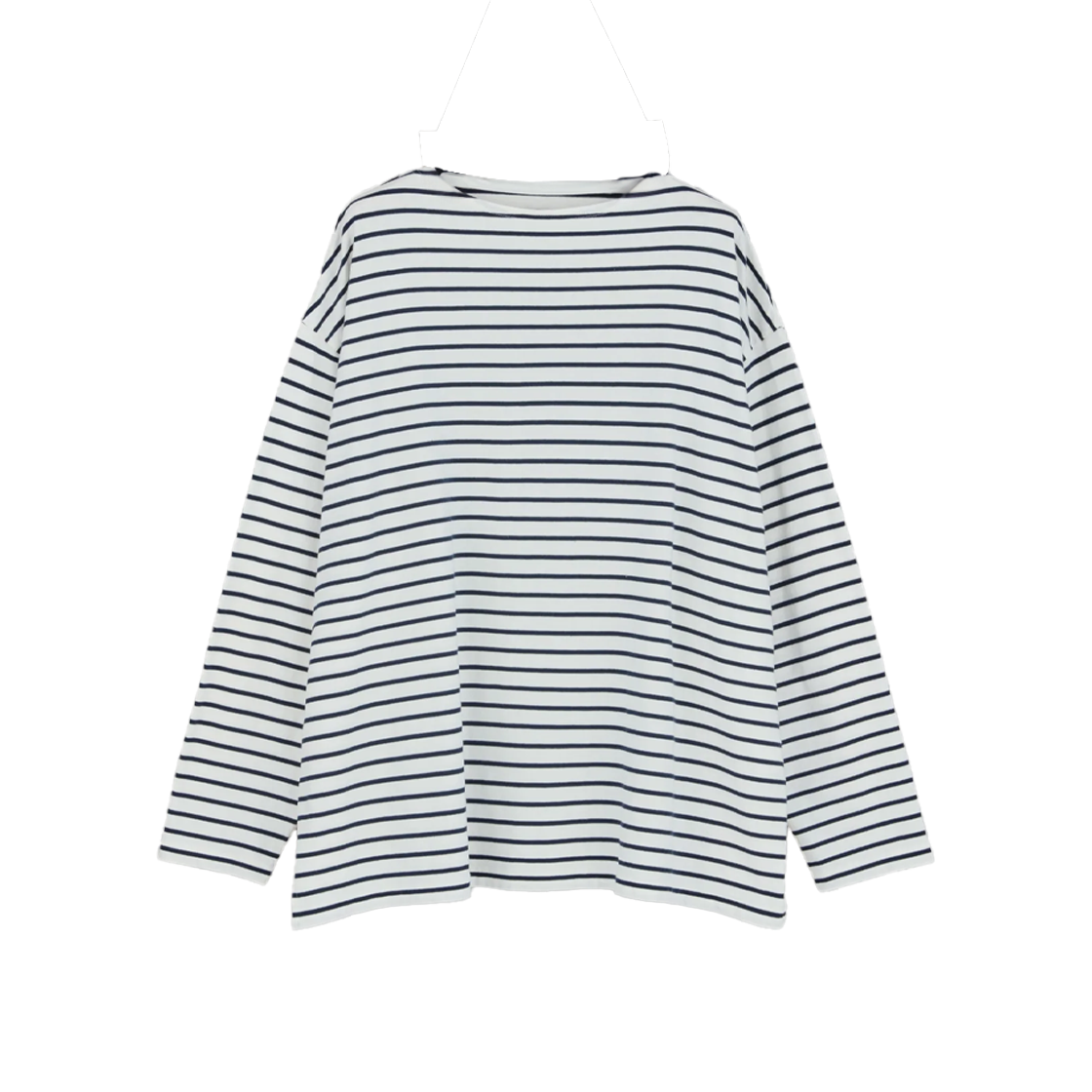 시오타 보더 롱 슬리브 셔츠 네이비 - 25SS(Ciota Border Long Sleeve Shirt Navy - 25SS)