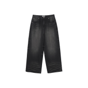 Millo Archive Diagonal Fade Denim Pants Black