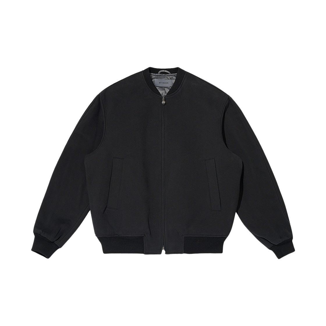 BR023ZJ0001C01 BY RANG Zipped Cotton Jersey Jacket Black