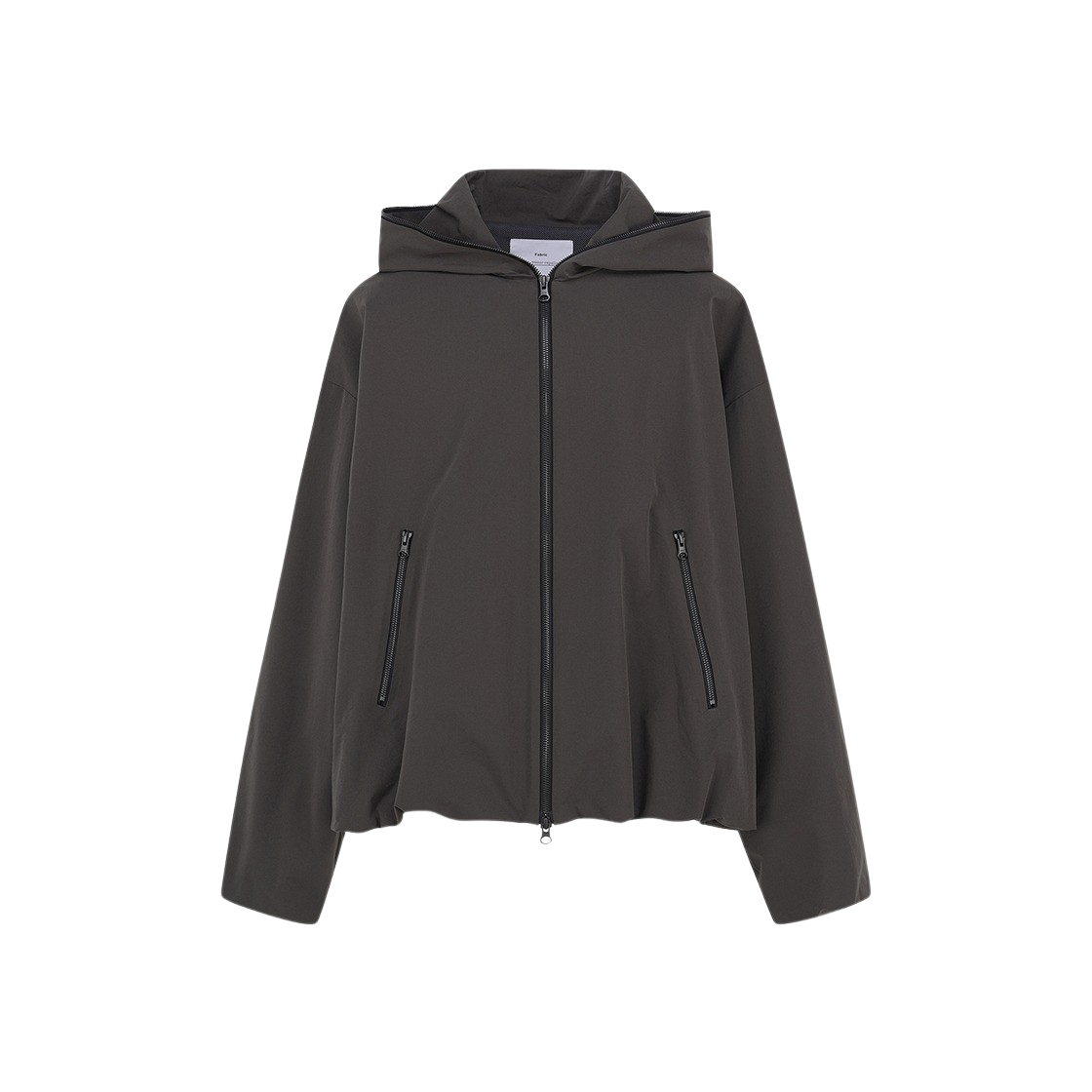 KM4BOTBFG06RG Fumito Ganryu 2Way Full Zip Hoodie Charcoal Grey