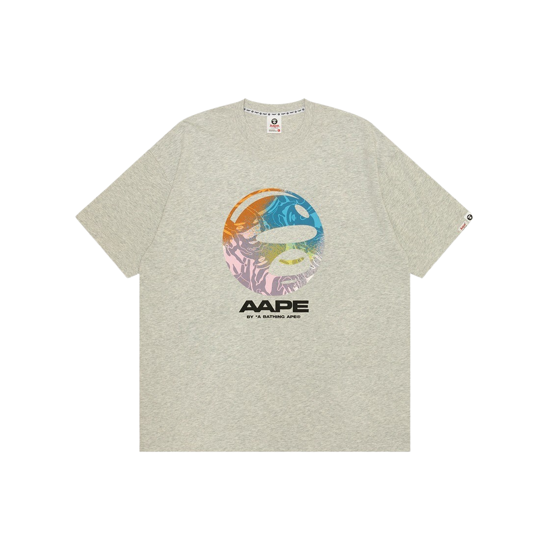 에이프 베이직 로고 티 헤더 화이트