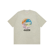 AAPE Basic Logo Tee Heather White