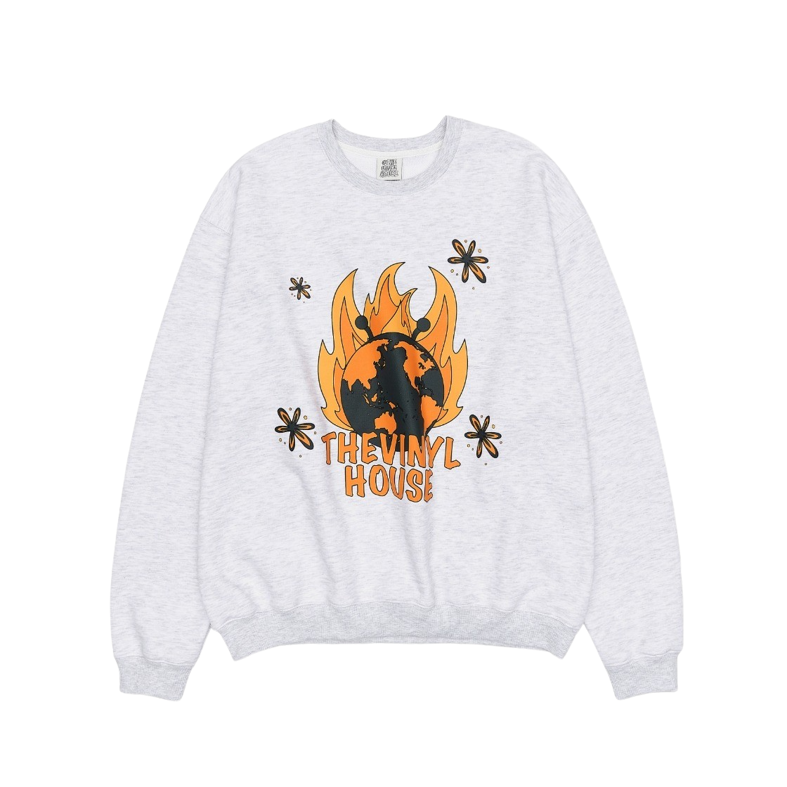 더바이닐하우스 버닝 얼스 스웨트셔츠 라이트 그레이