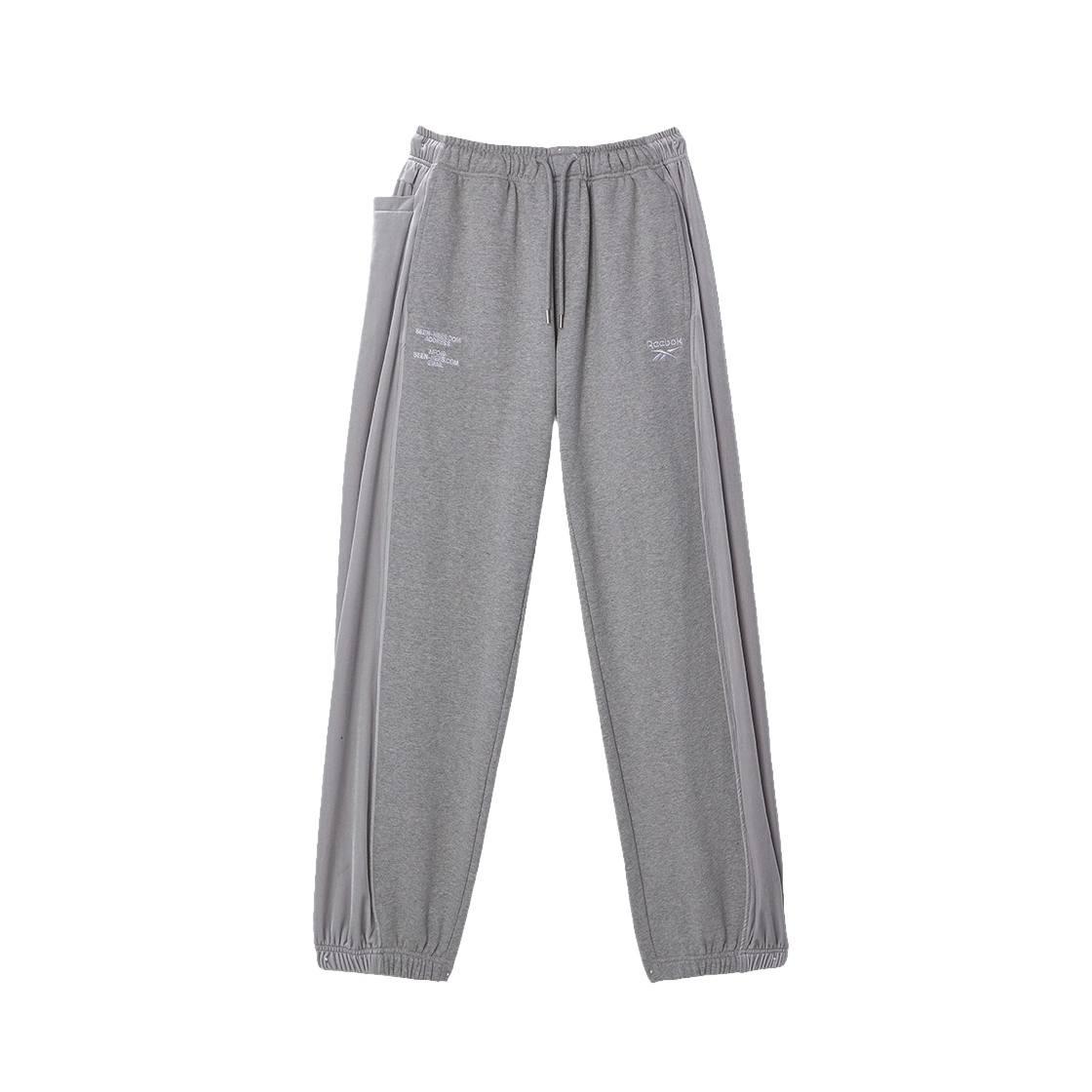 씬 x 리복 벨벳 패널드 스웻팬츠 그레이(SEEN x Reebok Velvet Panneled Sweatpants Grey)