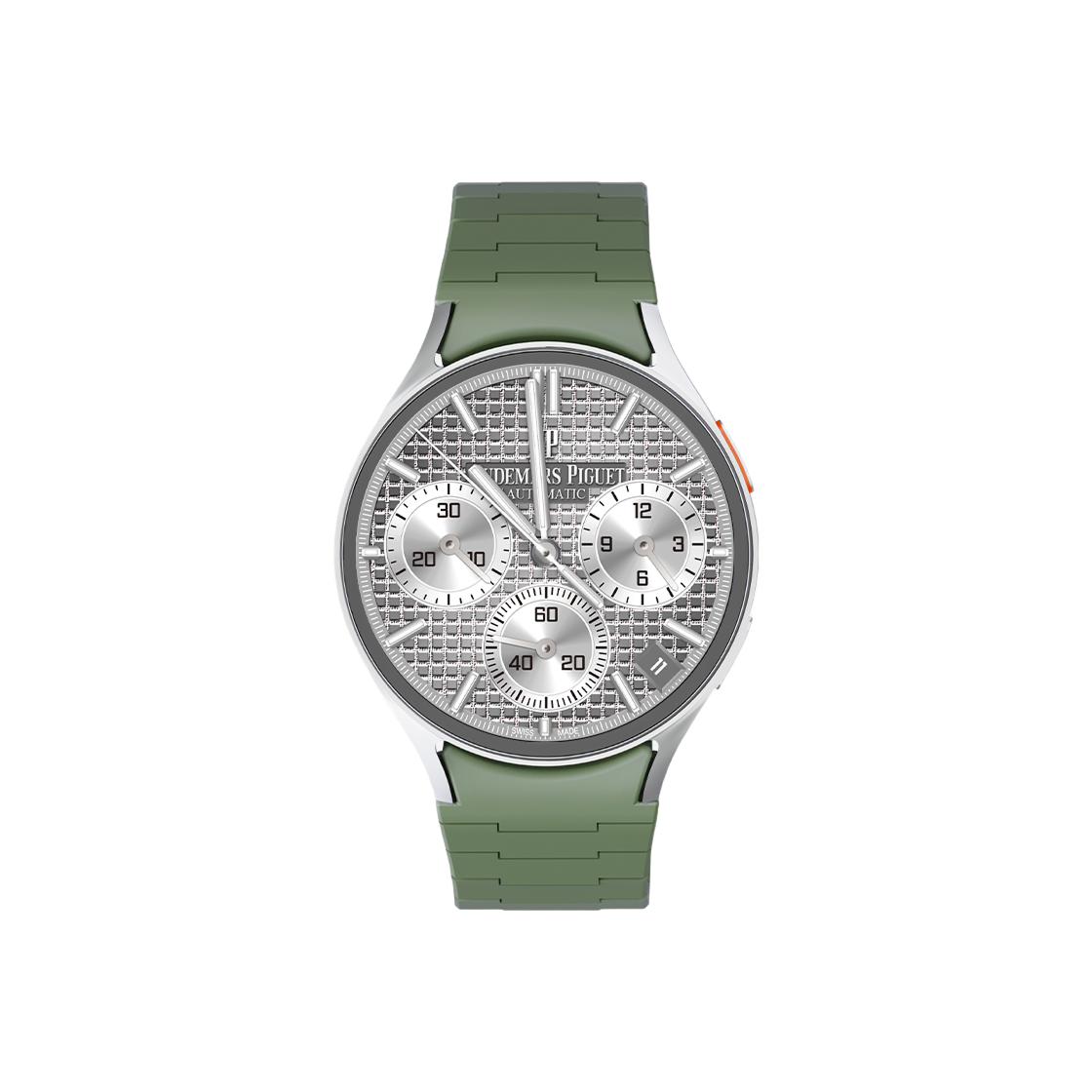 W-SSTP-SBRM-20GNM CALYX Galaxy Watch 20mm Silicone Metal Buckle Ring Magnetic Strap Amazon Green