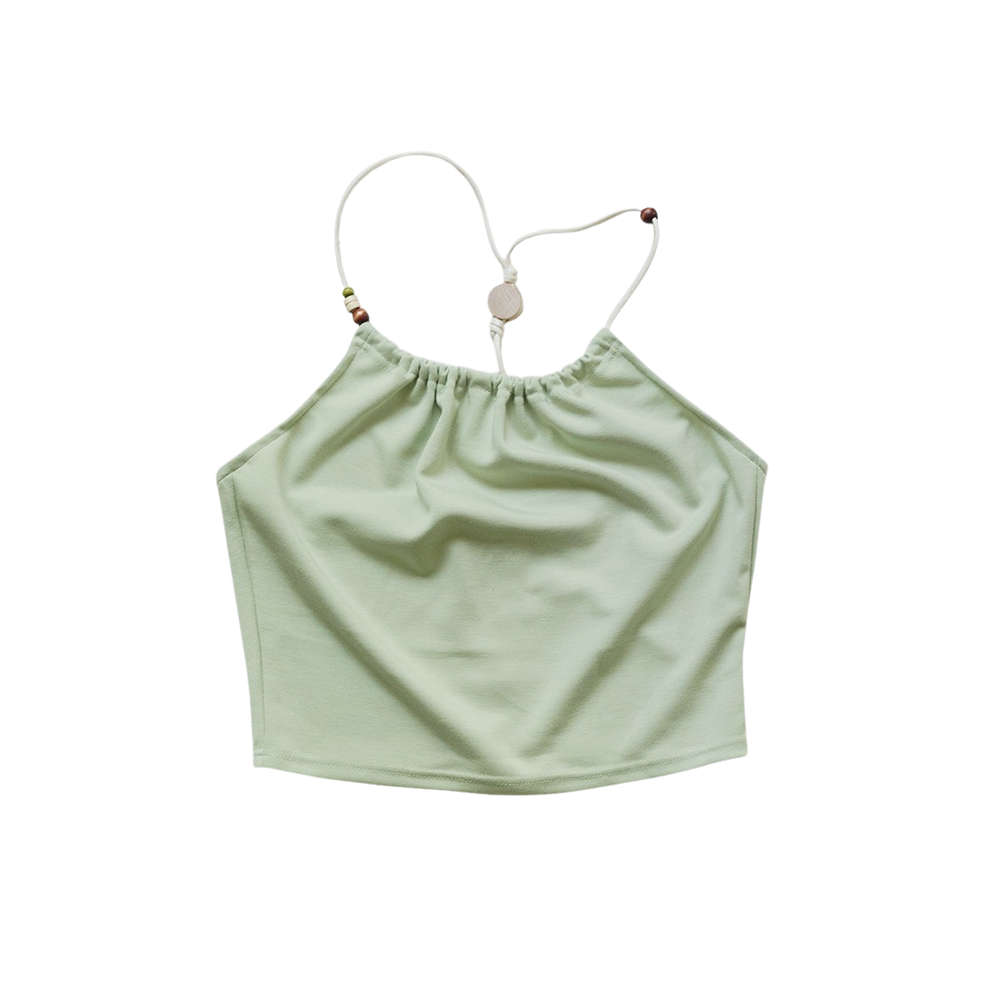 23SS3RDTOP06 Rubati Halterneck Wooden Beads Top Mint