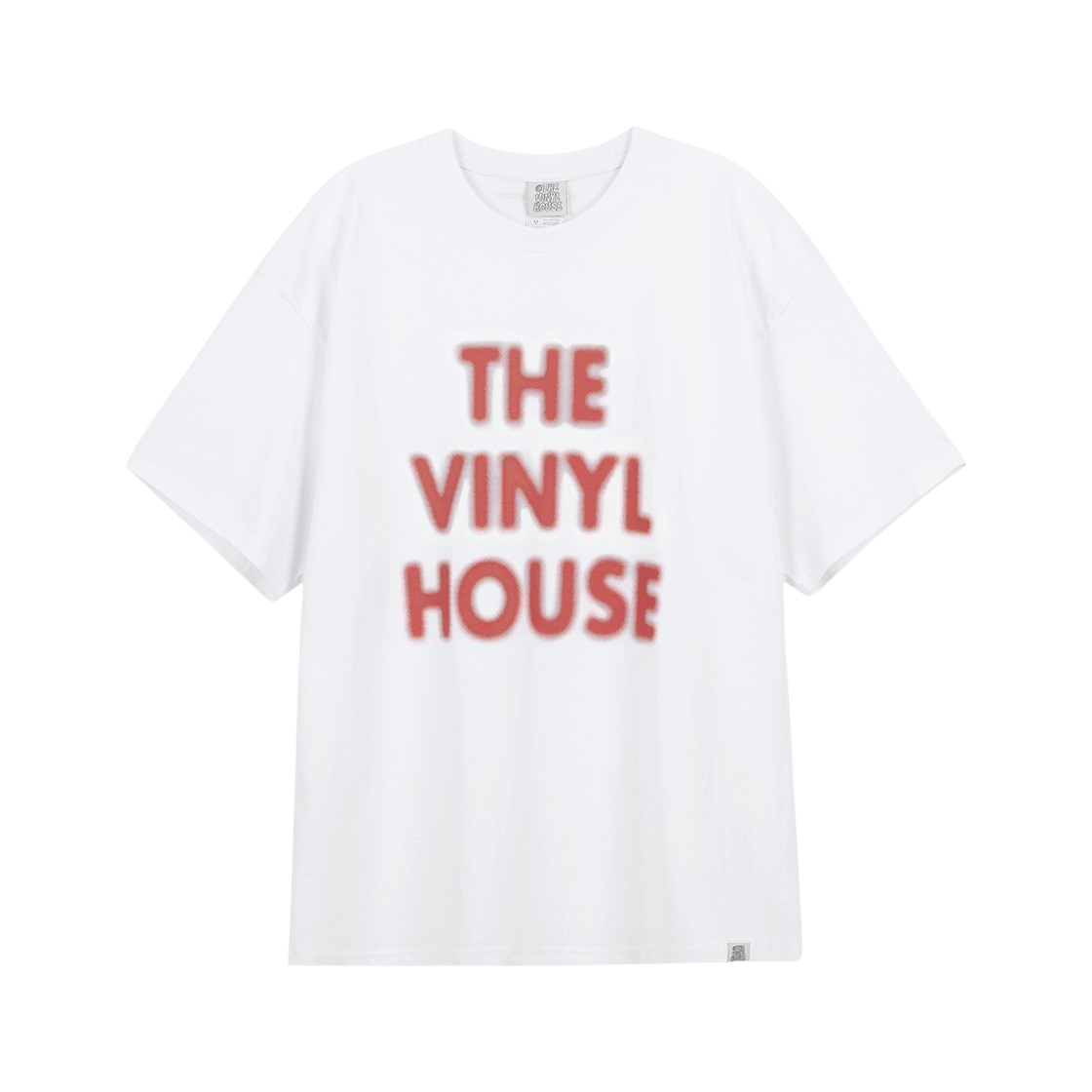 [THEVINYLHOUSE]★Spray Logo T-Shirt White 더바이닐하우스 스프레이 로고 티셔츠 화이트 | Thevinylhouse