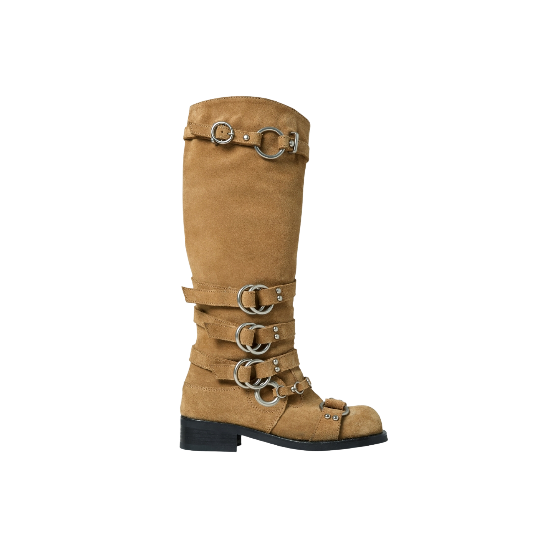 VAK251SZ001BE30 Vacant Archive Robin Engineered Strap Boots Beige