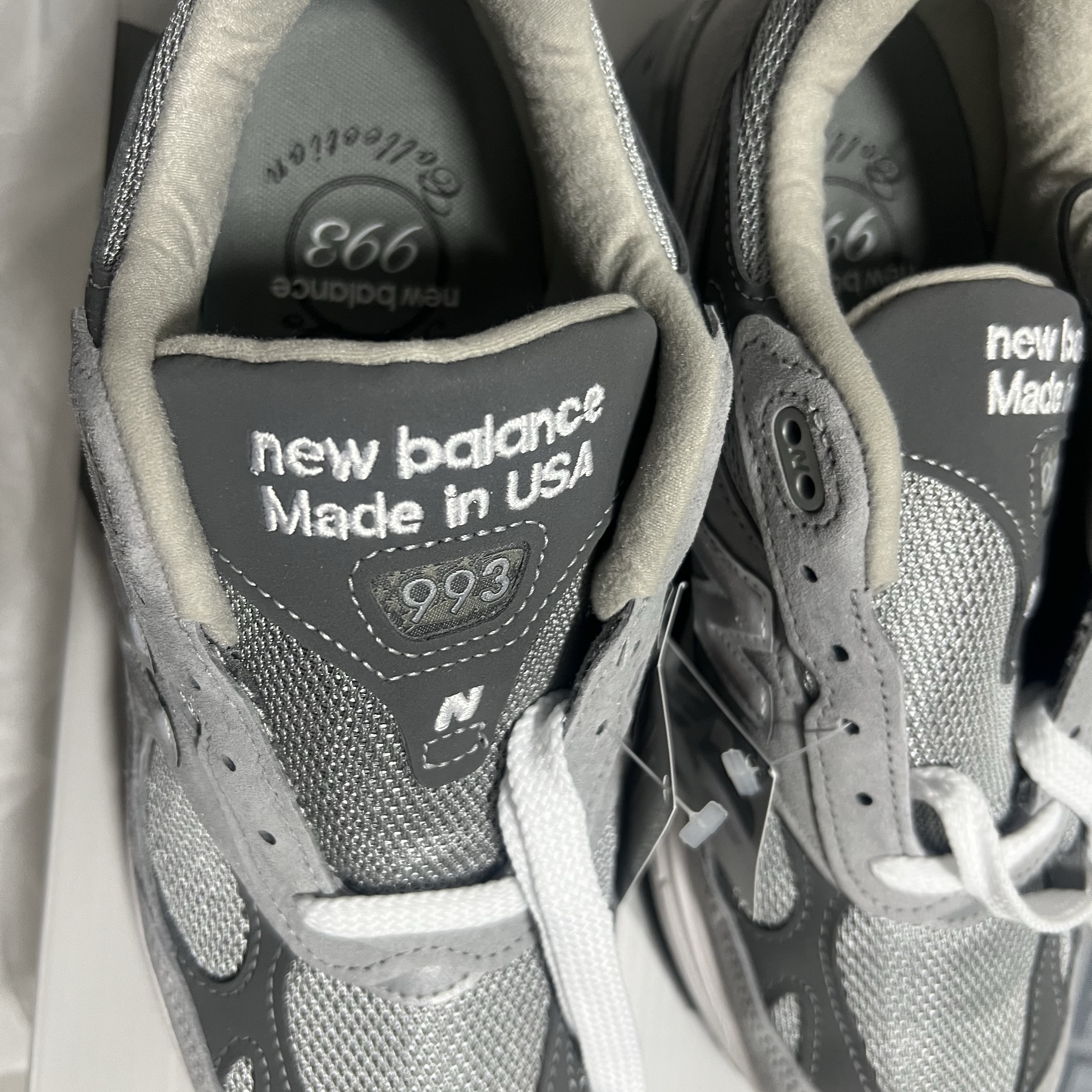 New Balance 993 Made in USA Grey - D Standard 착용 스타일 - 1