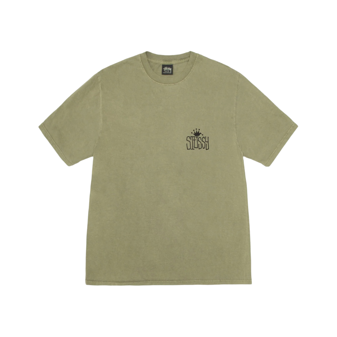 ★関税込★STUSSY★Crown International Pigment Dyed★Olive★ 스투시 크라운 인터내셔널 피그먼트 다이드 티셔츠 올리브