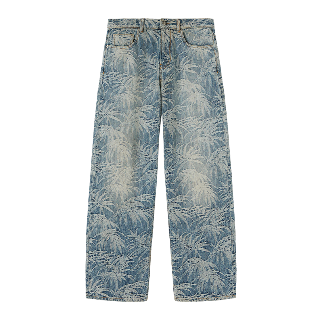 팜엔젤스 PALMS 워시드 루즈 5 포켓 스카이 블루(Palm Angels Palms Wash Loose 5 Pkts Sky Blue)
