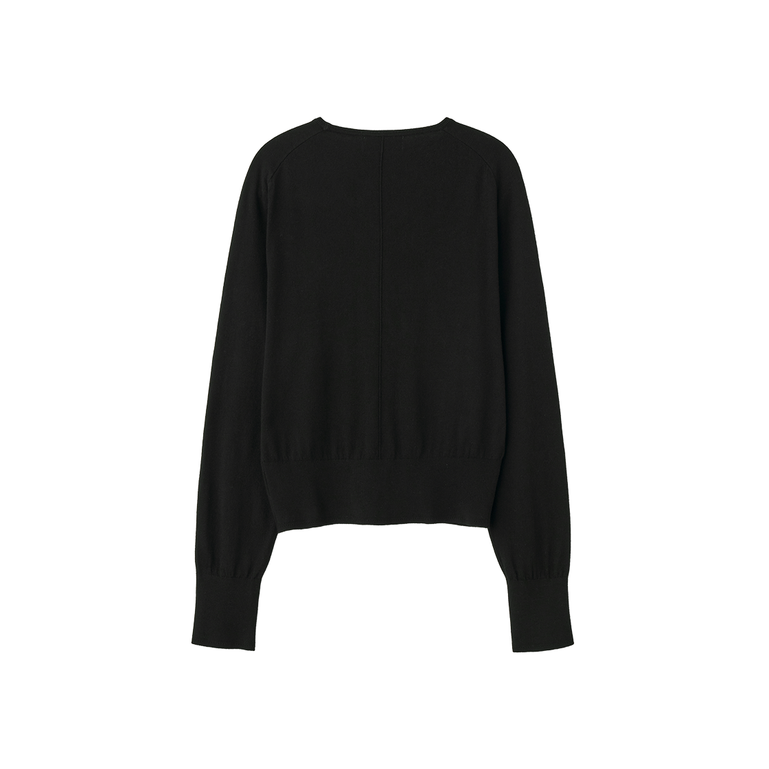 제너럴아이디어 우먼 시그니처 브이넥 가디건 블랙(General Idea Woman Signature V-Neck Cardigan Black) - 2