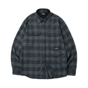 Wildthings Check Work Shirts Steel Blue
