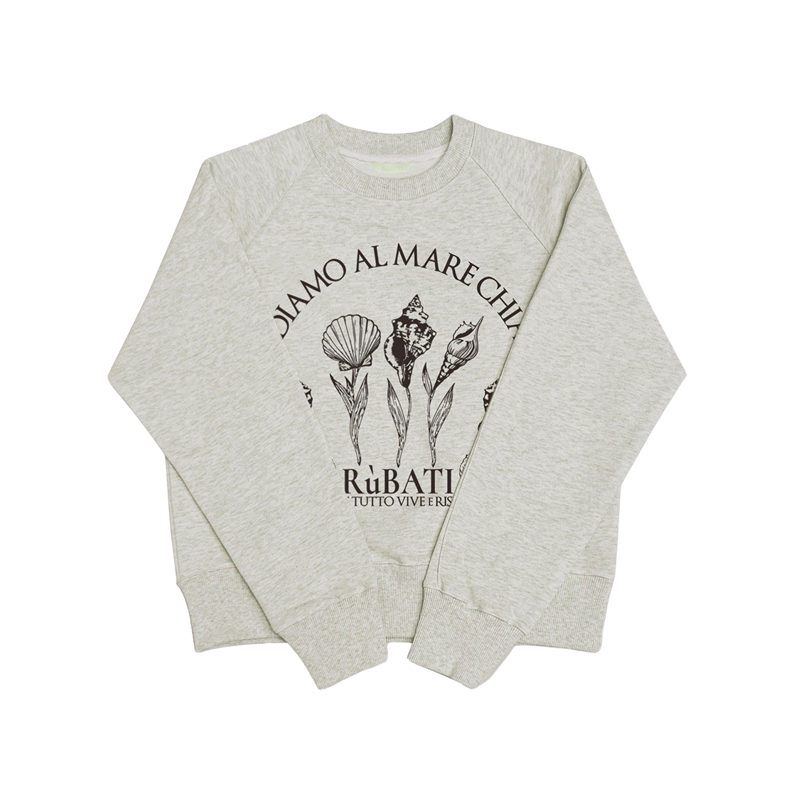 23SS1STSWEATSHIRT09 Rubati Shell Flower Sweatshirt Oatmeal