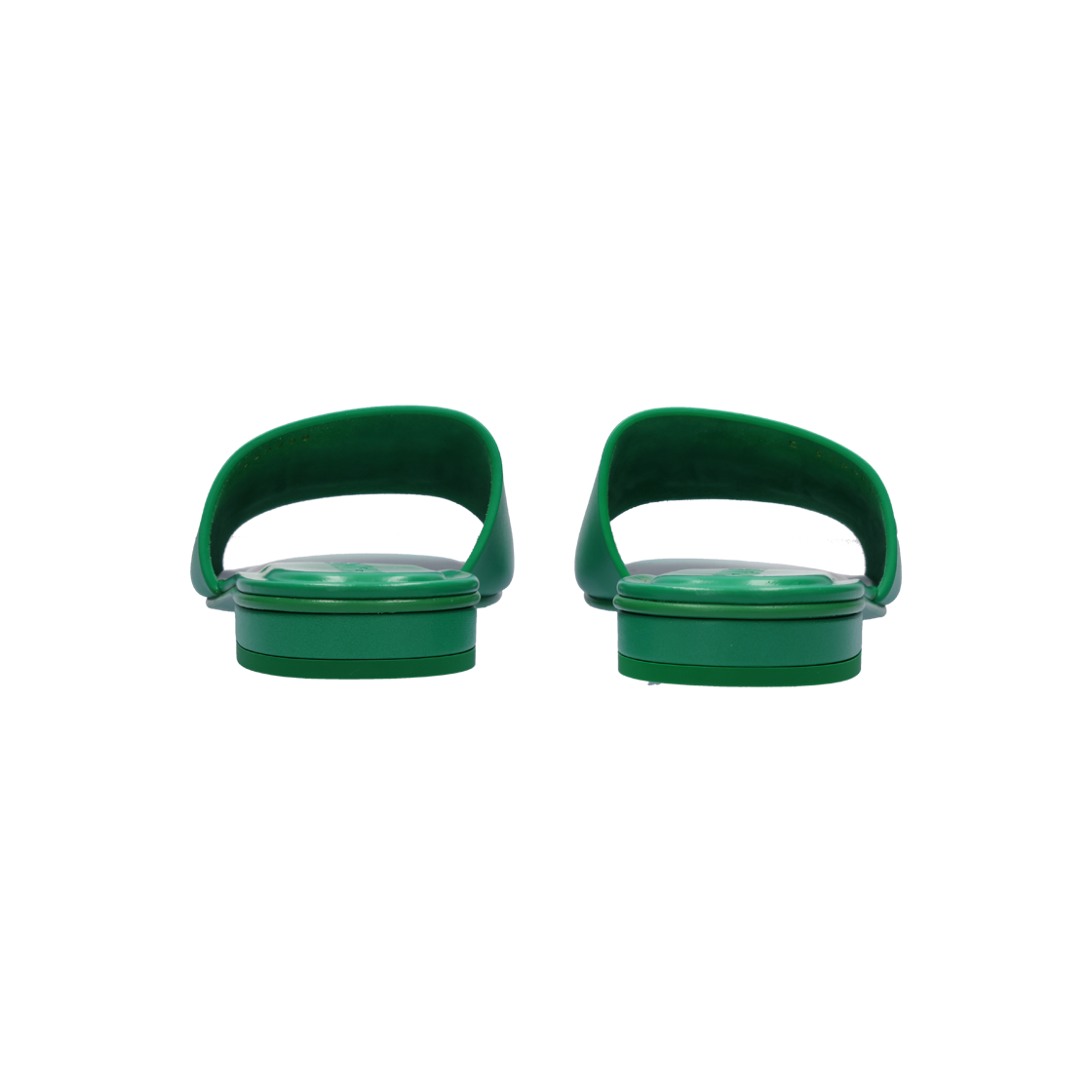 [A등급] 샤넬 G39988 슬라이드 샌들 레더 그린 화이트 37.5([A등급] Chanel Vintage Slide Sandals Leather Green White) - 3