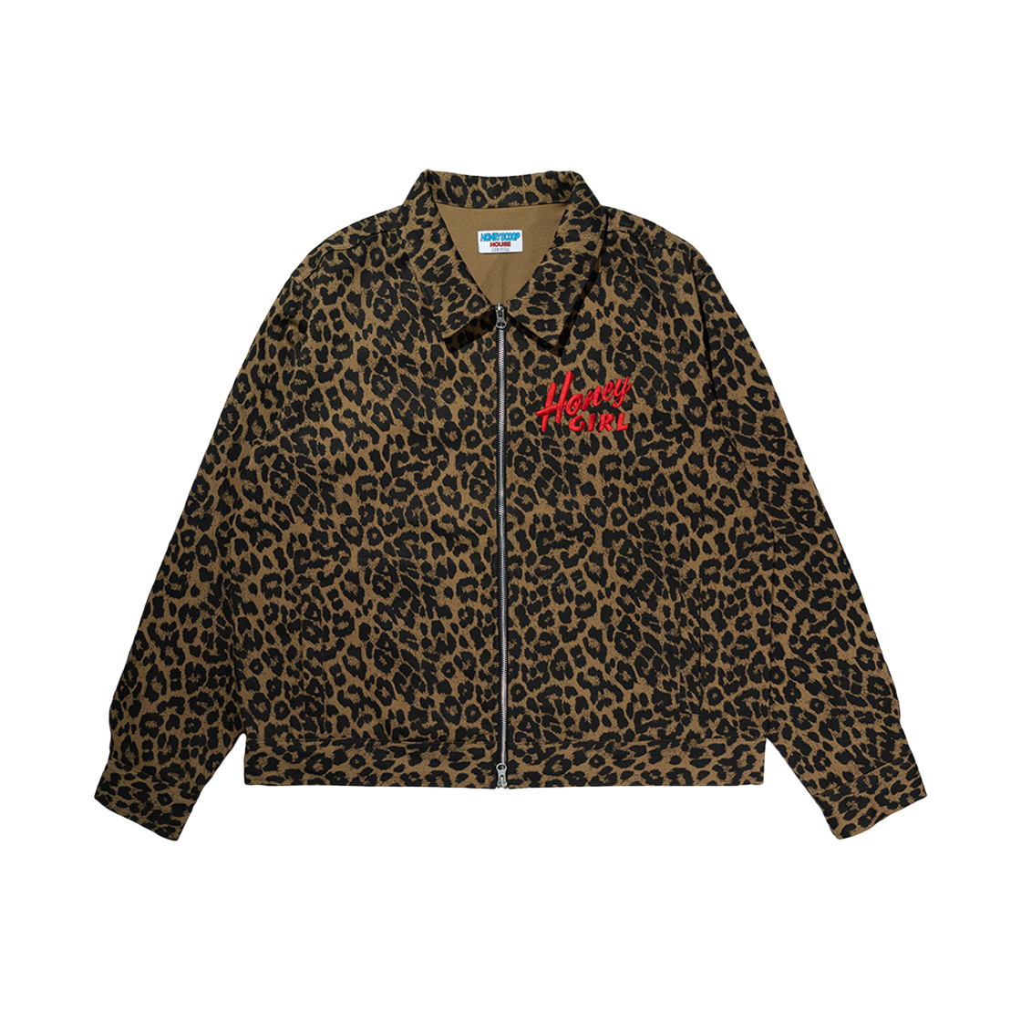 韓国商品/OURSAALTY Leopard Work Jacket Leopard-Print Leather Bomber Jacket – GENERATION78