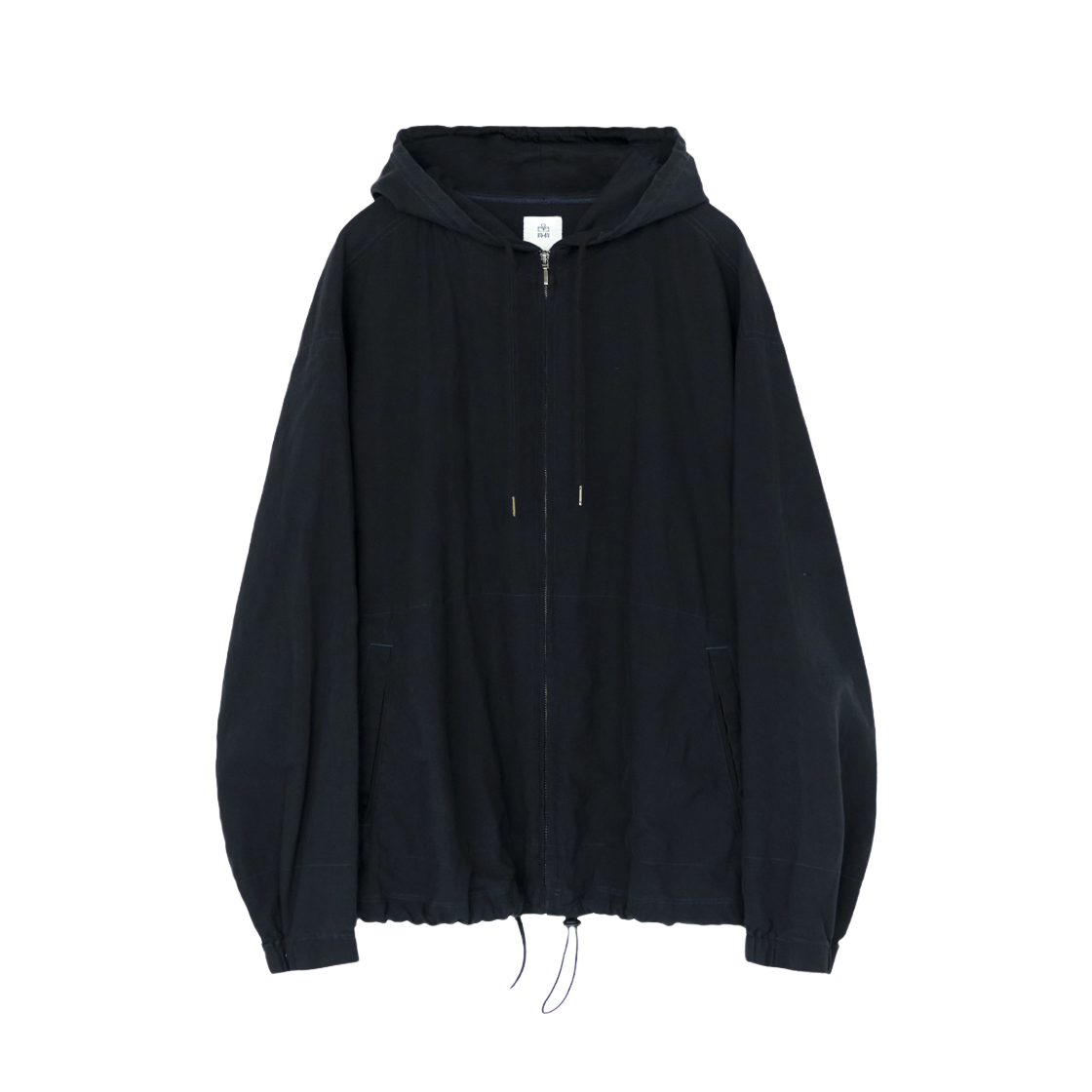 PL5PJU3302BF Polyteru Zip Hoodie Parka Faded Ink - 대표 이미지 #1