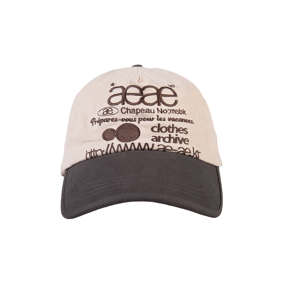 【AEAE】web logo 5panel cap [blue/red] 에이이에이이 웹 로고 5 패널 볼캡 블랙 | AEAE | KREAM