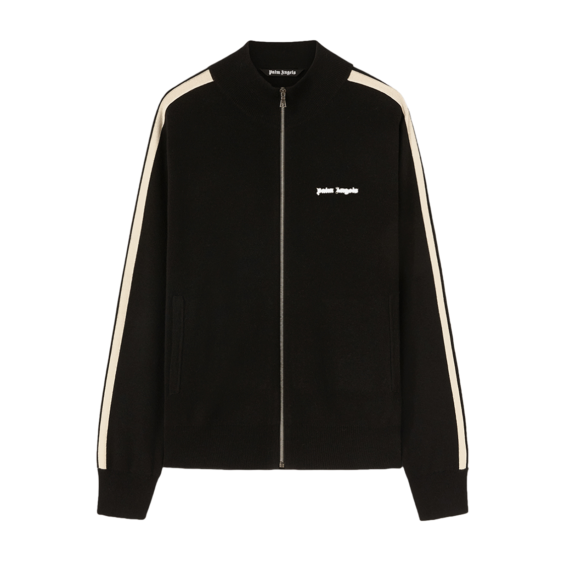 P6NMMA499 Palm Angels Classic Logo Knit Track Jkt BLACK