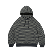 Suade Stripe Hoodie Gray