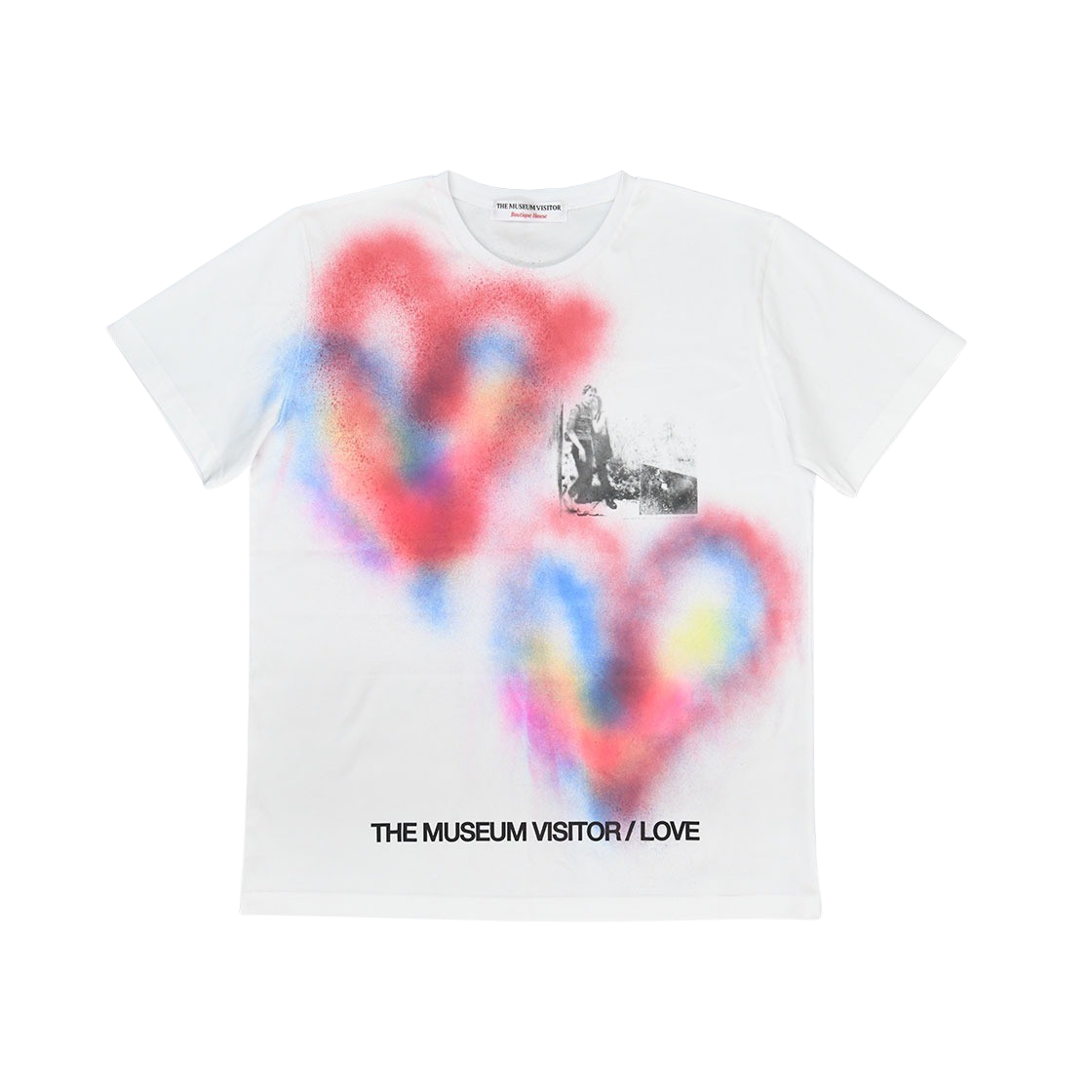 THE MUSEUM VISITOR★韓国★BERLIN LOVE HEART SPRAYED T-SHIRTS HEART SPRAYED T-SHIRTS (WHITE) : THE MUSEUM VISITOR