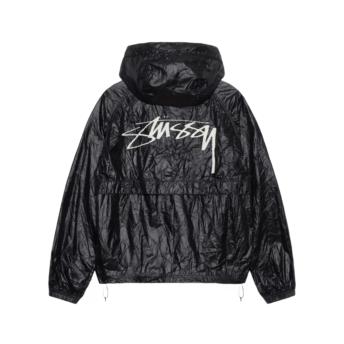 스투시 비치 쉘 링클 나일론 자켓 블랙 | Stussy | KREAM