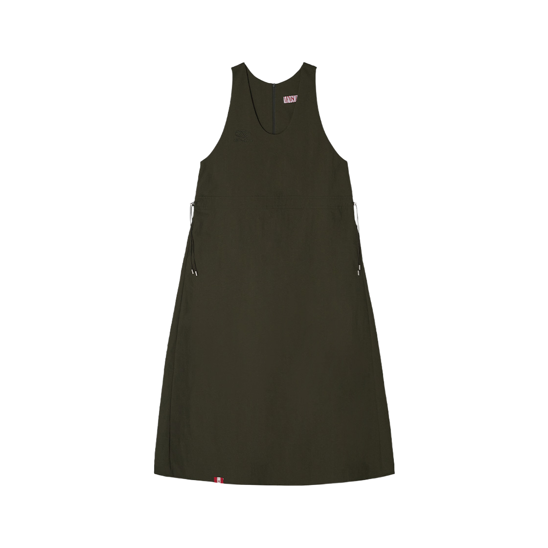 LOP-NY-LY-KH Menasoo Nylon Layered Long One piece Khaki - 대표 이미지 #1