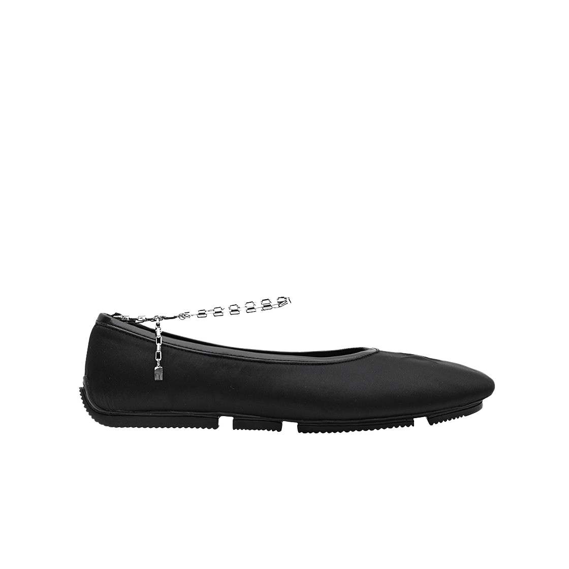 윤세 우먼 해치 플랫 슈즈 블랙