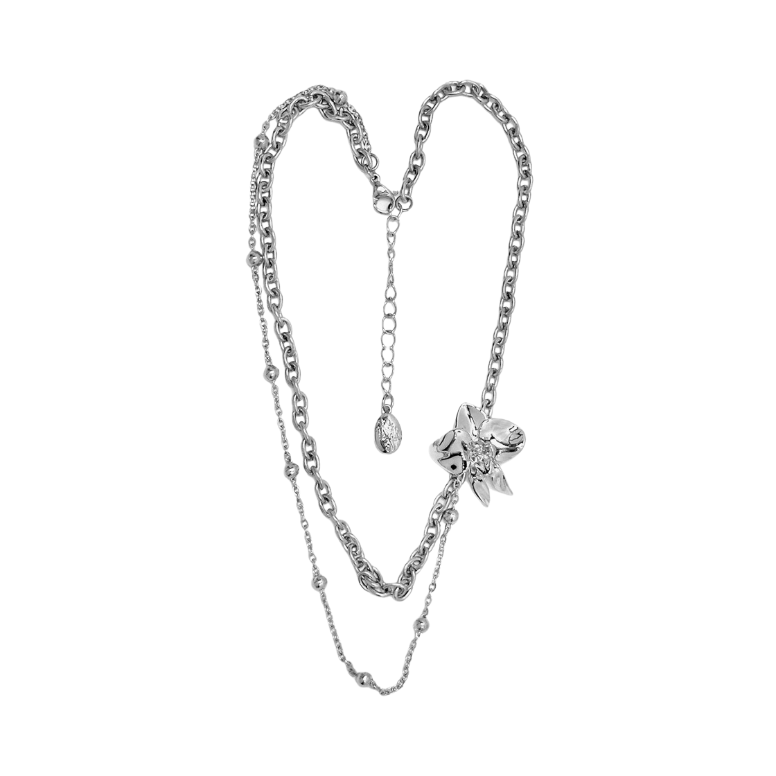 ★韓国大人気★【kashiko】Layered Orchid Necklace Fam G Store(Fam General Store) | @kashiko.kr X SETIMENTS