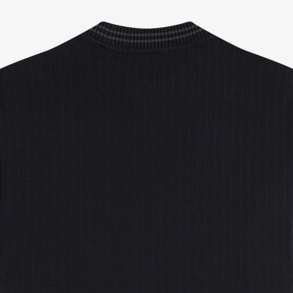 프레드페리 립 저지 티셔츠 블랙(Fred Perry Ribbed Jersey T-Shirt Black) - 5