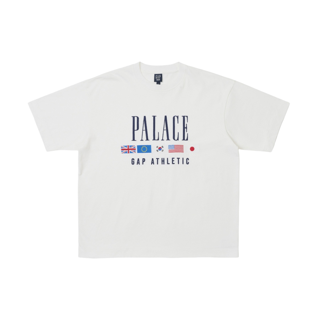 ★24SS 大人気★PALACE x Gap Heavy Jersey T-shirt Palace x Gap Heavy Jersey T-Shirt White Men's - SS24 - US