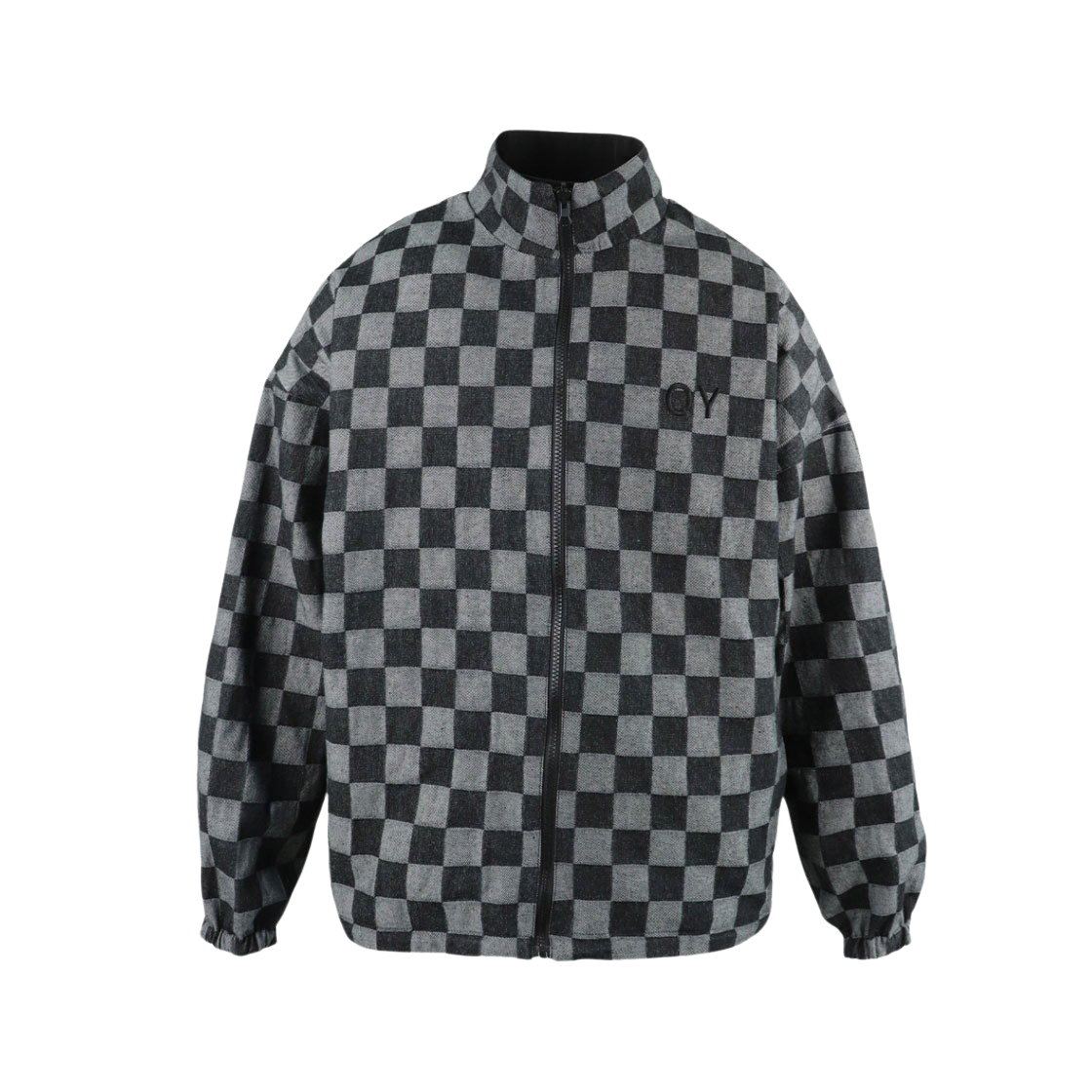 OYBBS1OU007BK OY Check Logo Reversible Jacket Black - 대표 이미지 #1