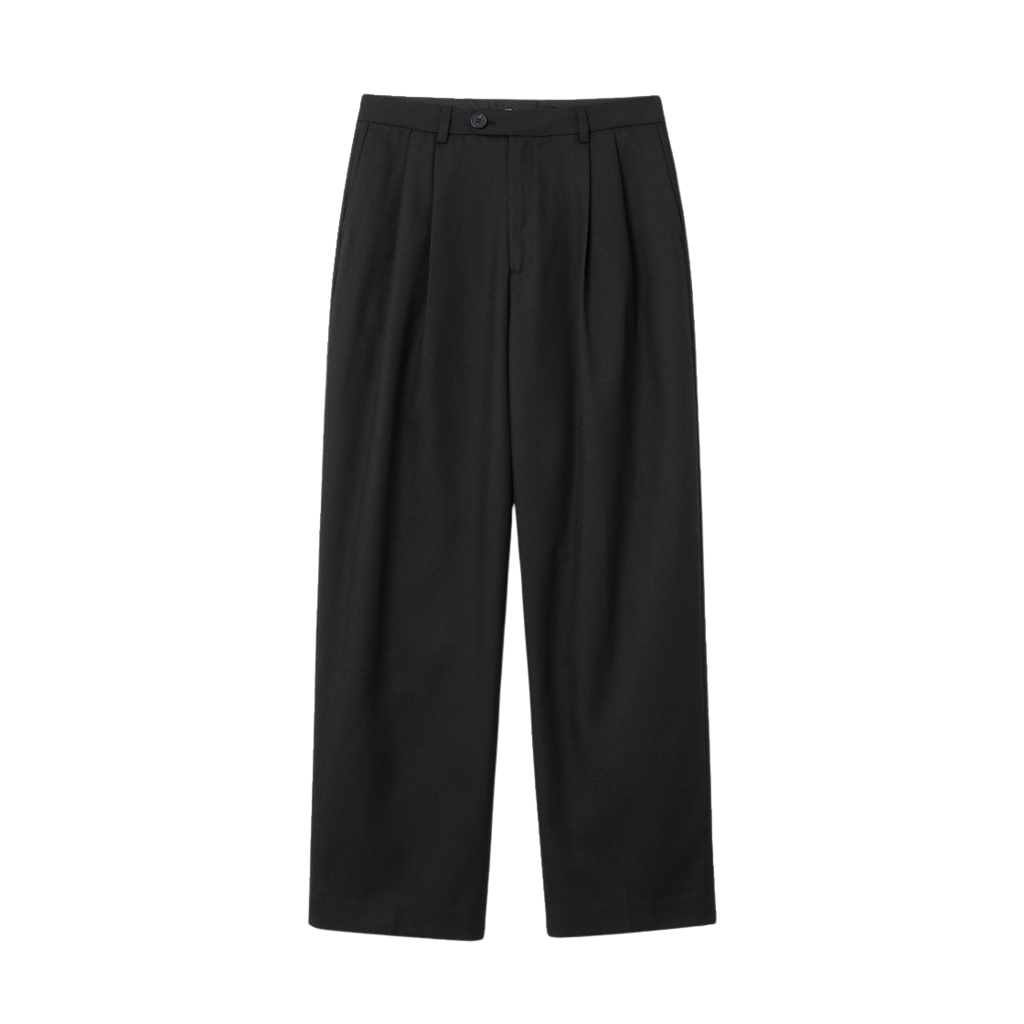 밀로 아카이브 투 턱 레귤러 핏 트라우저 블랙(Millo Archive Two Tuck Regular Fit Trouser Black) - 1
