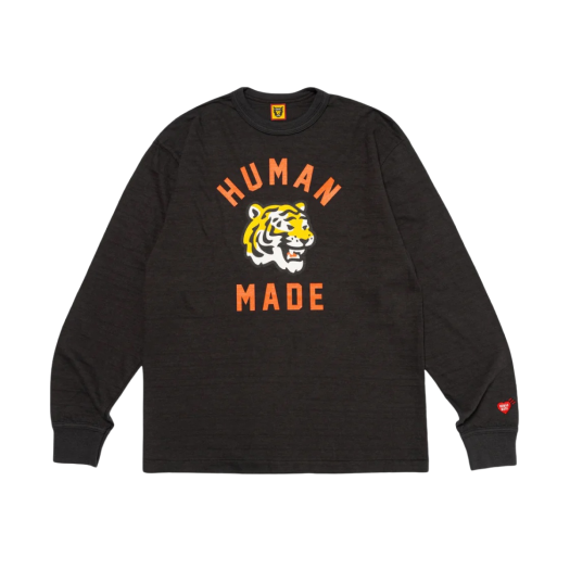 휴먼 메이드 타이거 롱슬리브 티셔츠 블랙 | Human Made | KREAM