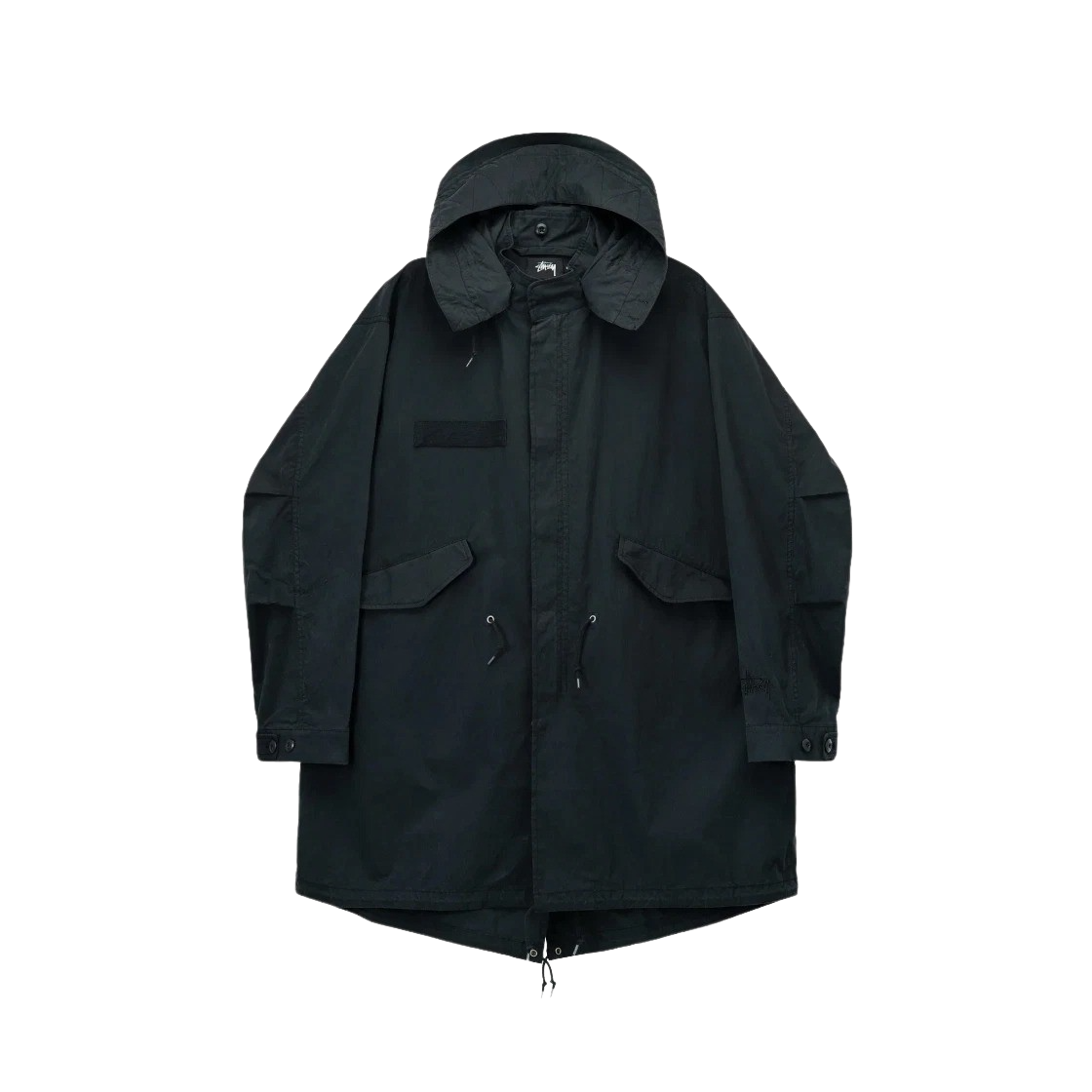 KM4AOTBST215BK Stussy Nyco Fishtail Parka Black