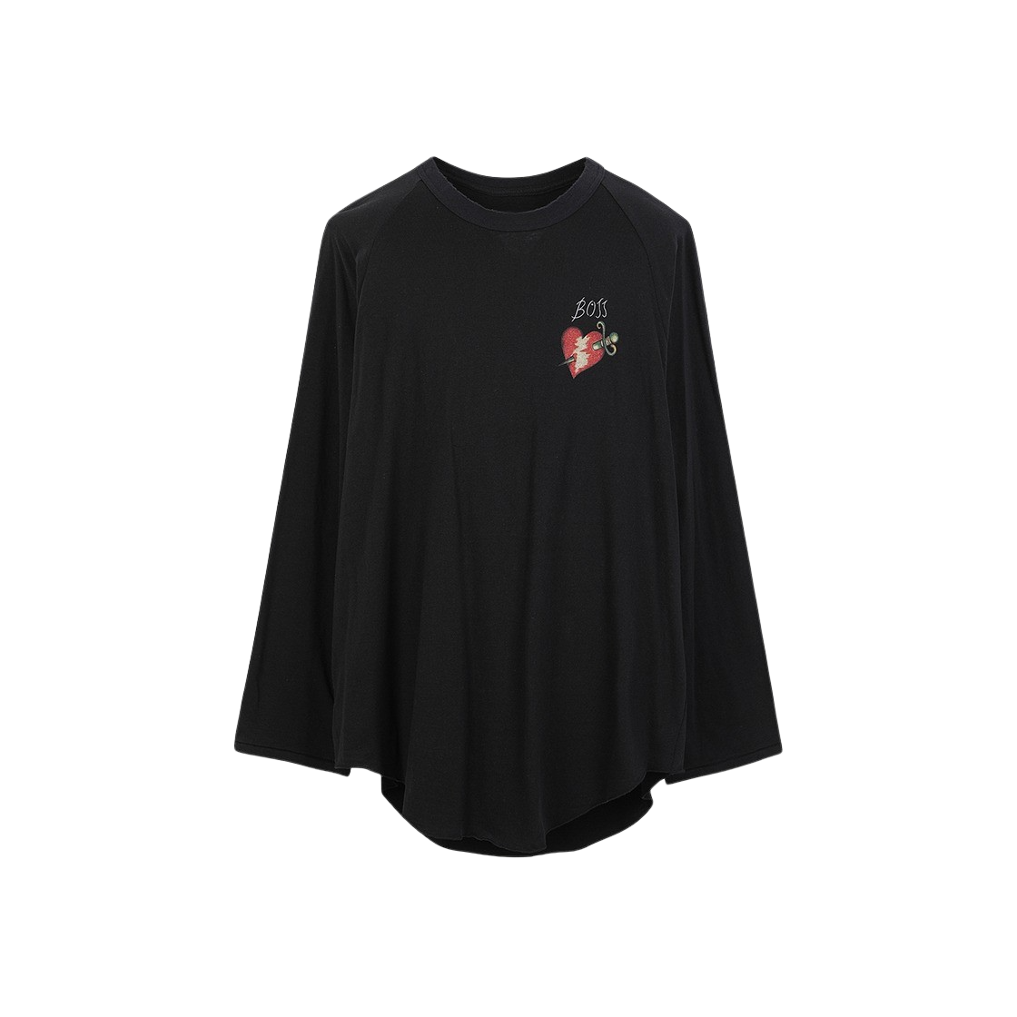 다이리쿠 투어 래글런 티 블랙 - 24FW(Dairiku Tour Raglan Tee Black - 24FW)
