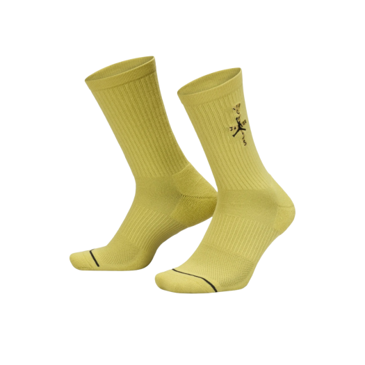 Jordan x Travis Scott Cushioned Crew Socks Celery