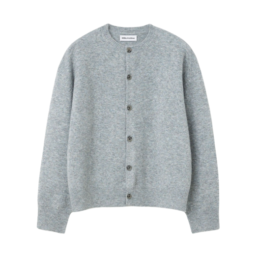 ML315BG Millo Archive Crop Move Cardigan Blue Gray
