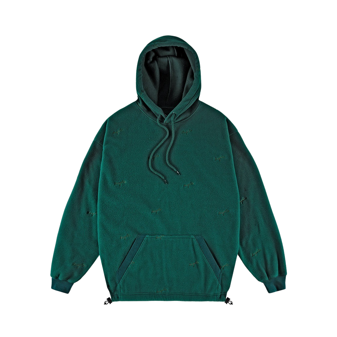 마젠타 스케이트보드 룹 플리스 후디 그린