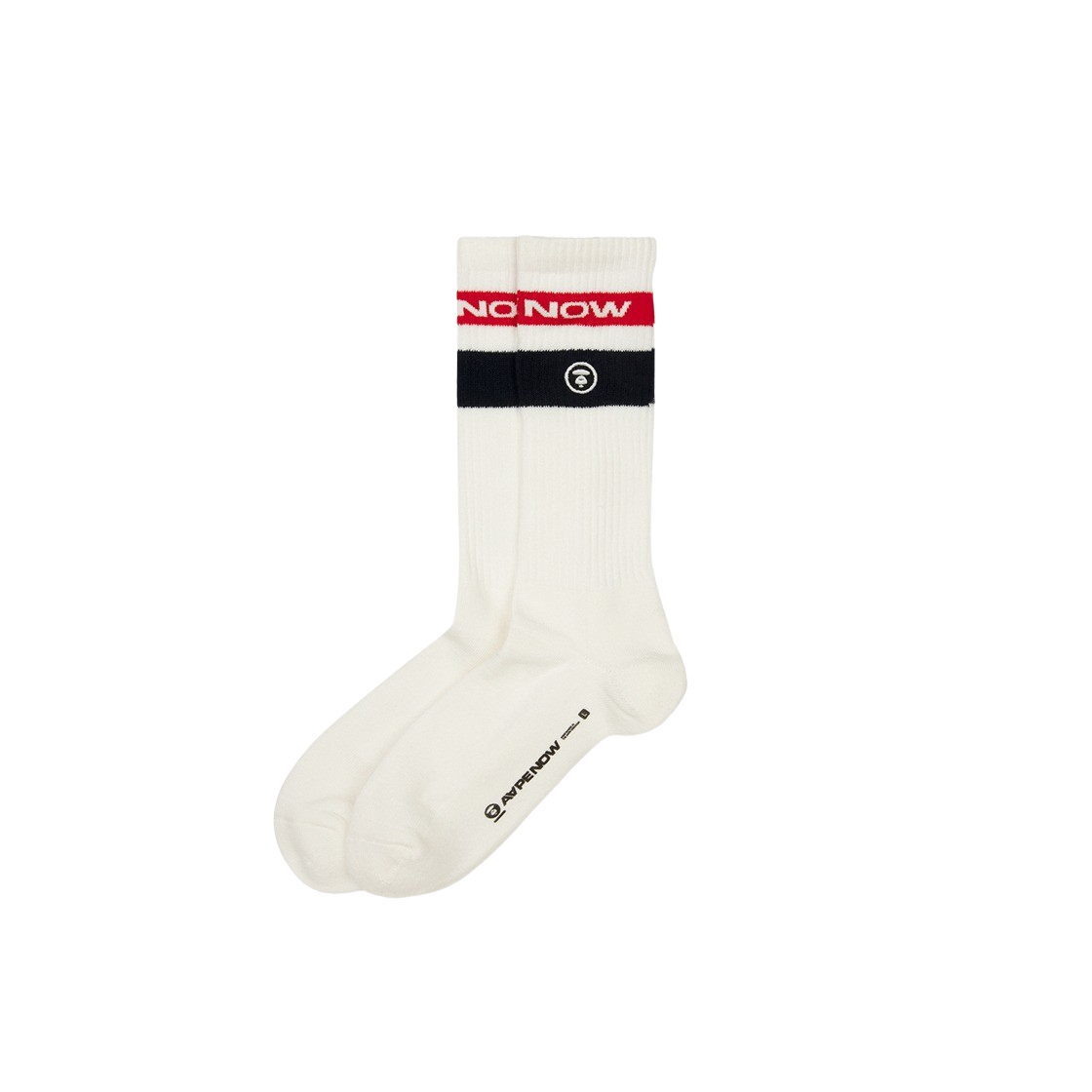 에이프 나우 삭스 화이트 레드(AAPE Now Socks White Red)