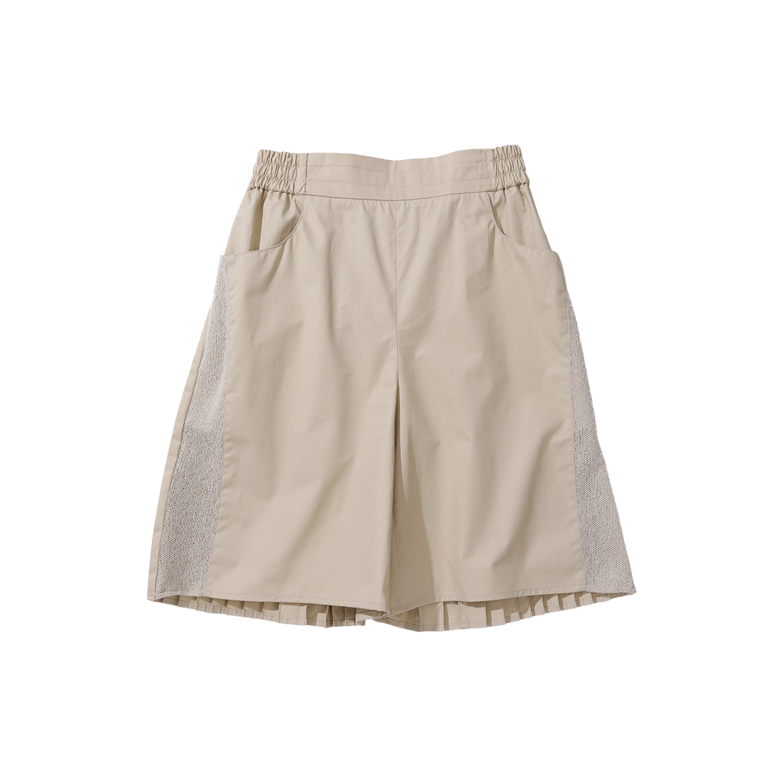 WGTRS2507010-1 Odlyworkshop Pleated Shorts Grain