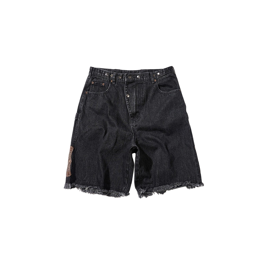 KAT7281 Karactor Goblin Denim Bermuda Shorts Black - 대표 이미지 #1