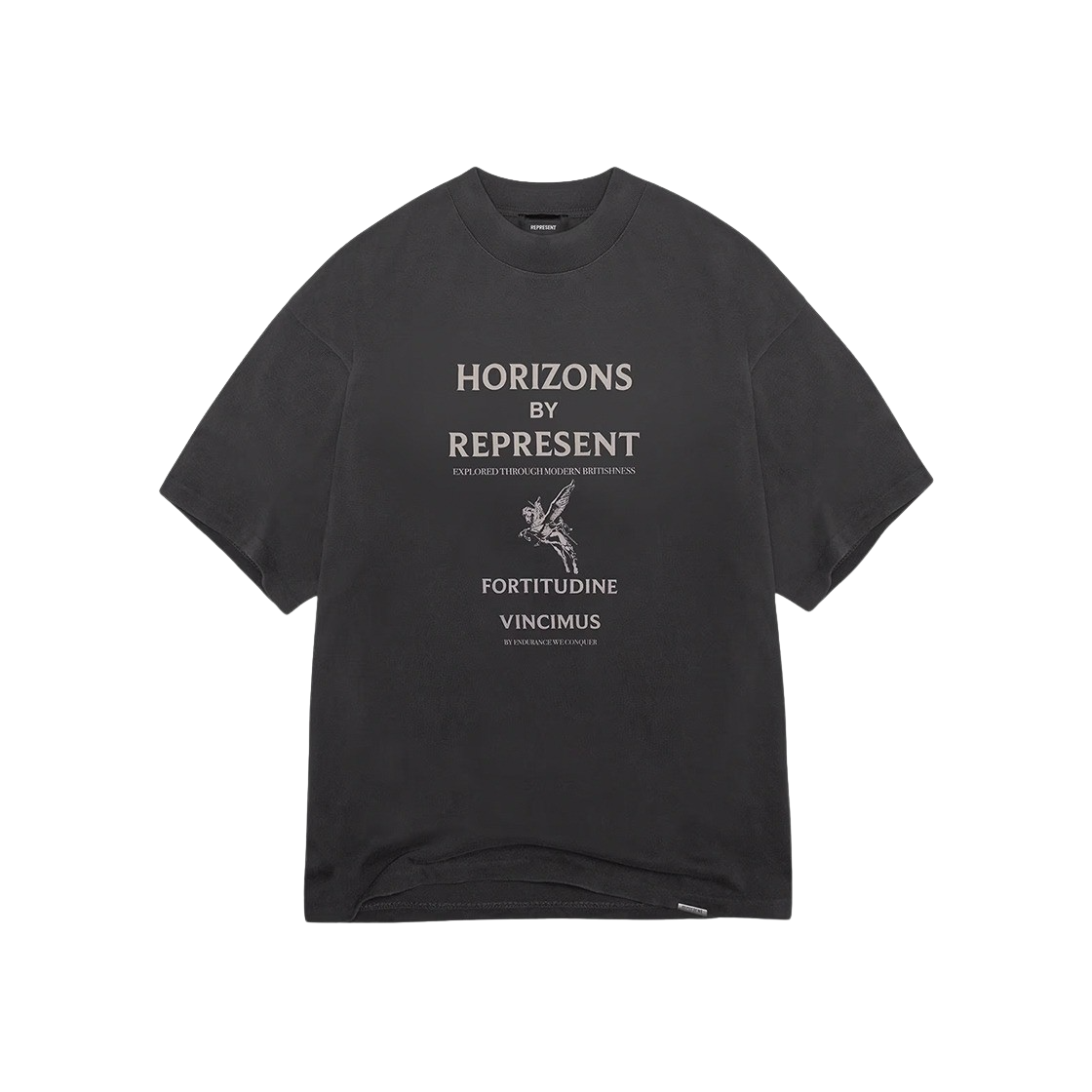 리프레젠트 호라이즌 티셔츠 에이지드 블랙