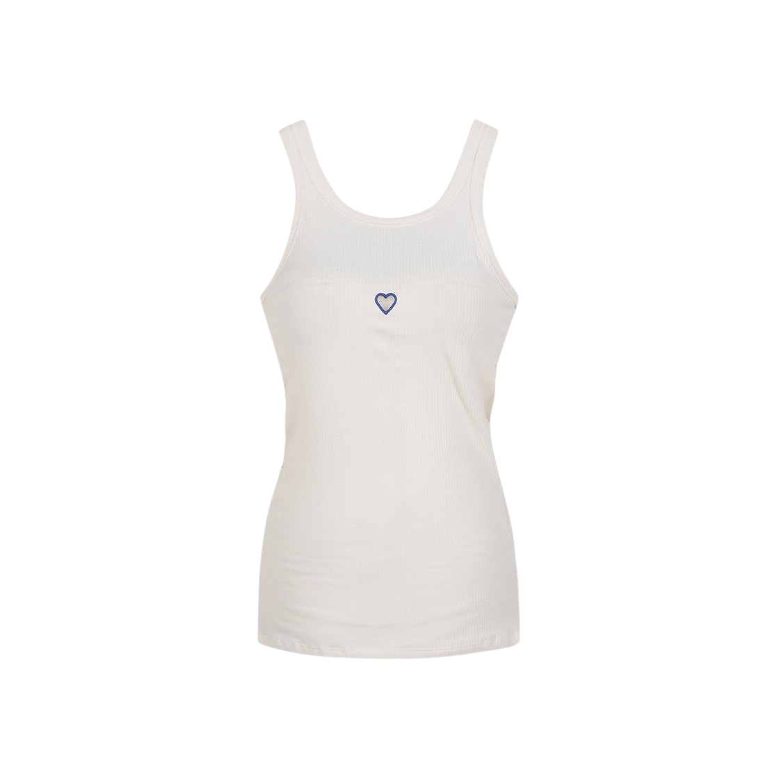 KW4BTSSBR12WT Baserange Women Heart Tank Undyed