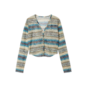 Perverze Women Archive Knit Cardigan White