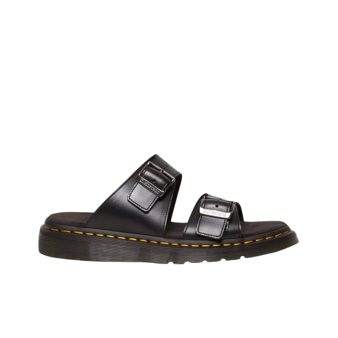 닥터마틴 조세프 아날린 레더 버클 슬라이드 샌들 블랙(Dr. Martens Josef Analine Leather Buckle Slide Sandals Black)