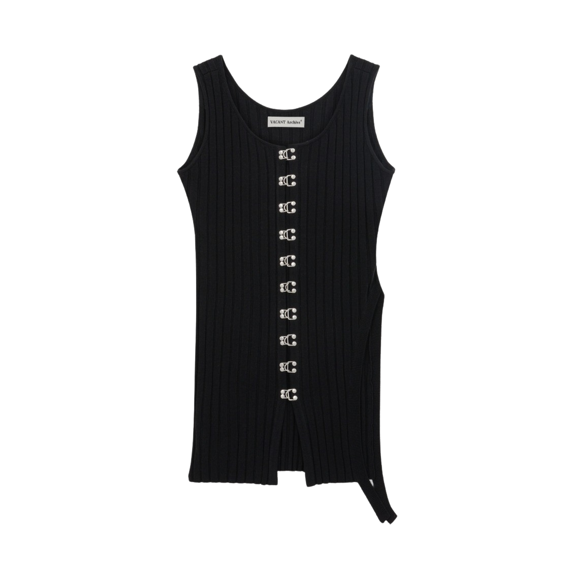 ワンピース VACANT Archive : 24FW / TRONI HOOKED ONE-PIECE (2COLORS) 베이컨트 아카이브 우먼 트로니 후크드 원피스 블랙 | VACANT