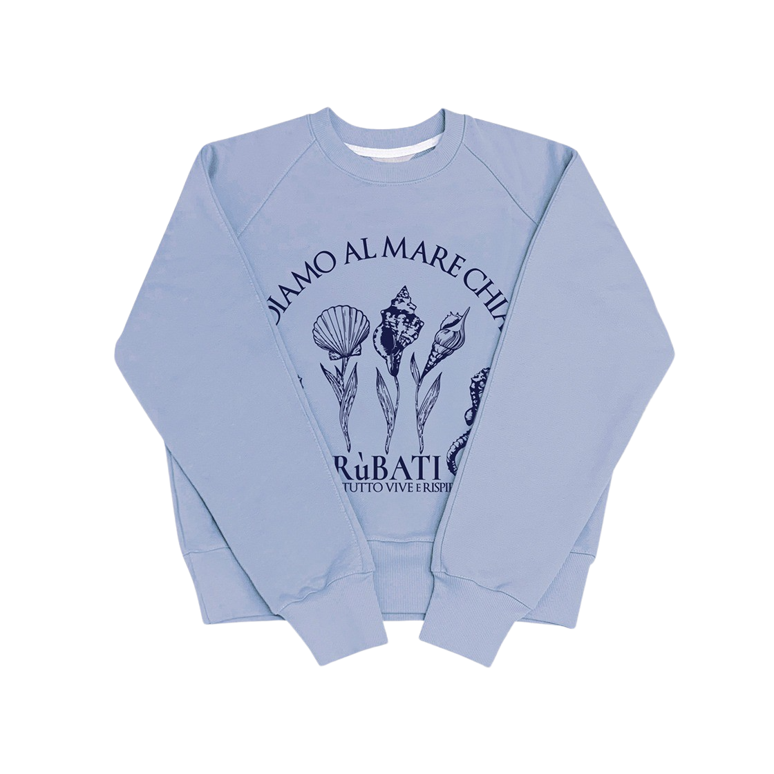 23SS1STSWEATSHIRT07 Rubati Shell Flower Sweatshirt Dawn Blue